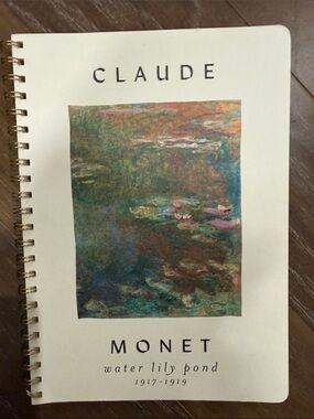 Monet Water Lily Pond Spiral Notebook - Multi color Monet water lily pond